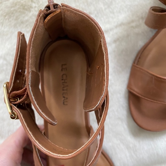 Brown strapy sandals - Picture 4 of 4